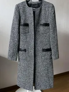 ノーカラーコート ロングコートのサムネイル
