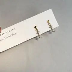 No.1639 1点のみ　キュービックジルコニア　シンプル　ピアス　イヤリング