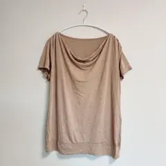 ✴︎値下げ歓迎✴︎ブラウンベージュ 半袖Tシャツ【フリーサイズ】