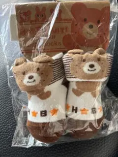 HOT BISCUITS クマ　ベビー　靴下 9-10cm
