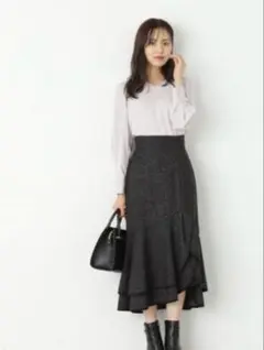 プロポーション ボディドレッシング　ティアードパイピングスカート