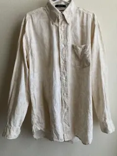 トミーヒルフィガー 長袖シャツ　ペイズリー　アイボリー　トップス　Mサイズ