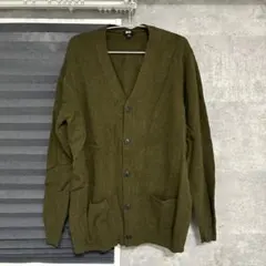 UNIQLO XL オリーブ カーディガン