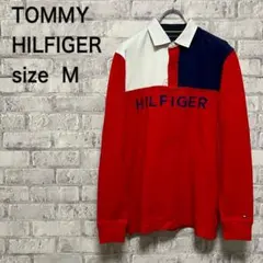 【TOMMYHILFIGER】トミーヒルフィガー 長袖ポロシャツ Mサイズ