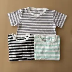 無印良品ボーダーTシャツ 120サイズ 3枚セット