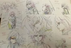 冨岡義勇　鬼滅の刃 絵巻　展示原画　ポストカード　10枚セット