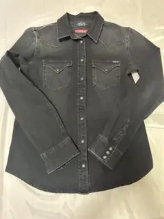 REPLAY★ストレッチ抜群・デニムシャツXS(S)