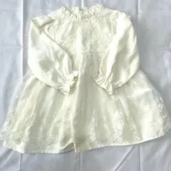 Cottoli ベビー　ドレス　ワンピース　ホワイト　90