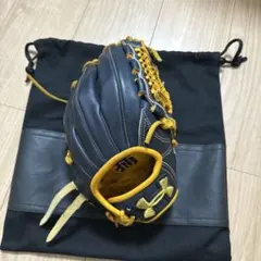 Under Armour オーダー軟式グローブ ネイビー/イエロー