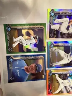 リ*ー様 Topps 中日ドラゴンズ 野球カード5枚セット シリアル入り レア