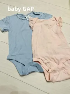 GAP フリル付きロンパース 2枚セット 12-18ヶ月