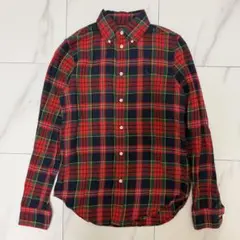 ラルフローレンRALPHLAUREN タータンチェック柄 ボタンダウンシャツ　S