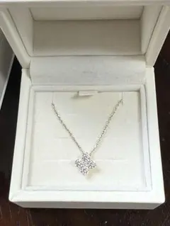 【美品】4℃ silverエターナルシルバー フラワーモチーフ ネックレス