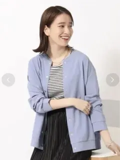 新品未使用☆ドットボタン付きカーディガン