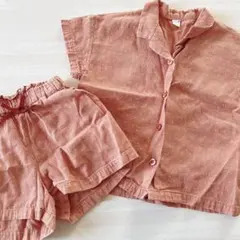 アプレレクール　セットアップ　半袖　ズボン　パンツ　シャツ　ブラウス