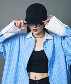 led.tokyo バックシアーストライプシャツ