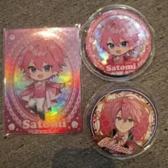 すとぷり さとみ 缶バッジ 2025 すとろべりーめもりー たまアリ カード