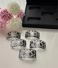 七宝紋様の切子の箸置きセット