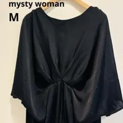 mysty woman チュニック　ブラウス　 半袖　黒のサムネイル