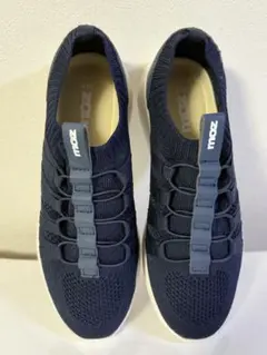 新品！moz ネイビー ニットスニーカー 25cm 軽量で履きやすい！