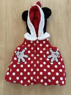 ミニーちゃん　フリース 着ぐるみ　ポンチョ　ベスト　ディズニー