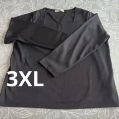 【美品】しまむら レディース トップス 長袖 ブラック 3XL