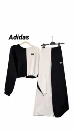 adidas セットアップ スウェット トップス ロングスカート アディダス