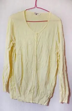 HEART MARKET 長袖 カーディガン 薄手 イエロー 中古品