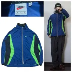 NIKEナイロンジャケット刺繍ロゴCLIMA-FIT90sy2k00sストリート