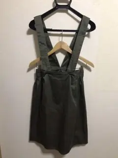 イーハイフンワールドギャラリー ジャンパースカート ジャンスカ カーキ F