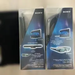 新品SONY 3Dシンクロトランスミッター TMR-BR100 3Dメガネ2個付のサムネイル