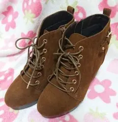 新品★Heather レースアップ ブーツ 23.5★のサムネイル