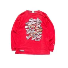 7BS3【BODY GLOVE】00’s プリント長袖Tシャツ　古着used