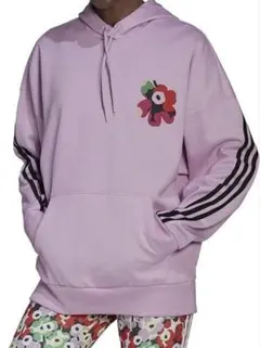 マリメッコ　アディダス パーカー　ピンク　Lサイズ