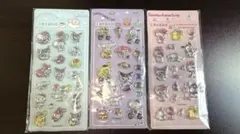 サンリオ ボンボンドロップシール風 立体シール 3セット 海外版 3D風