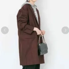 URBAN RESEARCH コットンチェスターコート ジャケット ブラウン