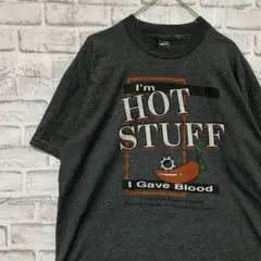USA製90sヴィンテージTシャツ！シングルステッチ　グレー半袖古着　XL 18