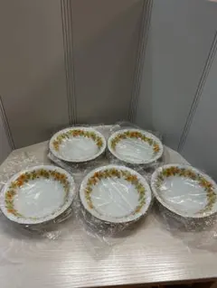 【レトロ】ノリタケ　深皿　5枚セット　花柄