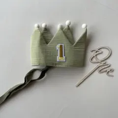 バースデーフォト✨ベビークラウンandケーキトッパー