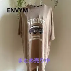 ENVYM 半袖Tシャツ ブラウンのサムネイル