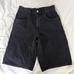 ZARA ブラック デニムショートパンツ
