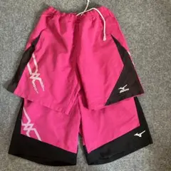 【2枚】Mizuno ピンク ブラック ハーフパンツ　Mサイズ