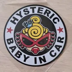 [匿名発送] 7.ヒスミニ　baby in car 車　ステッカー　磁石タイプ