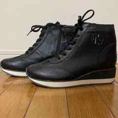 【新品、VITA NOVA】レースアップ本革ブーツ　サイズ２４EEEE