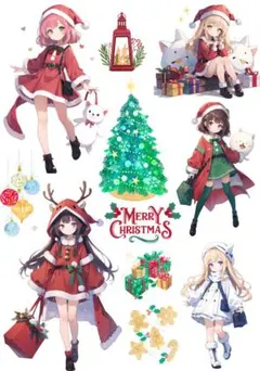 クリスマス＊コラージュ素材【同梱200円】