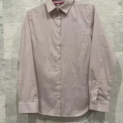 レディース 赤と白のストライプ 長袖シャツ ユニクロ　UNIQLO M お勧め