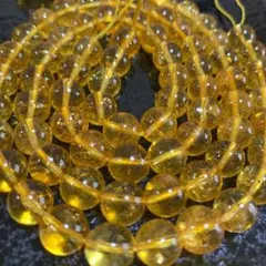 新品☆すぐ発送❣️金運シトリン ラウンドオレンジ色 ハチミツ色