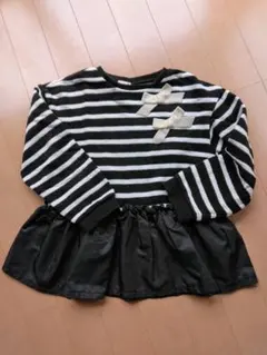 【petit main】長袖カットソー フリル付き120㎝