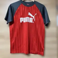 160cm PUMA 赤 キッズ ストライプ Tシャツ G.W断捨離中セール