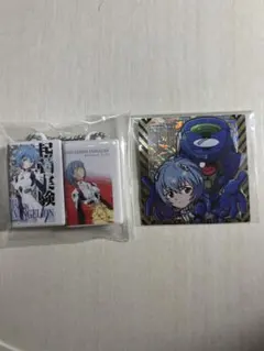エヴァンゲリオン　綾波レイ　 ビデオチャームキーホルダー ステッカーセット